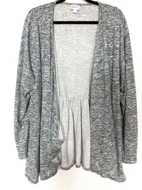 LuLaRoe Nanette Peplum Cardigan 2XL